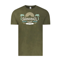 Vintage Olive sanibel island retro style florida t shirt Vintage Tee - linhVisuals