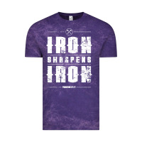Cloud Purple iron sharpens iron proverbs christian bible verse religious pullover h Vintage Tee - linhVisuals