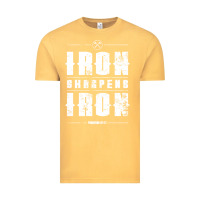 Vintage Mustard iron sharpens iron proverbs christian bible verse religious pullover h Vintage Tee - linhVisuals