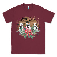 Burgundy Let it snow Classic Tee - Bettercallsaul