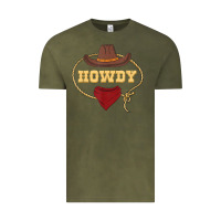 Vintage Olive howdy shirt western rodeo country cowboy texan t shirt Vintage Tee - linhVisuals