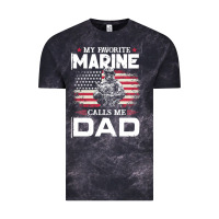 Cloud Black my favorite marine calls me dad t  shirt father's day flag my favorite Vintage Tee - linhVisuals