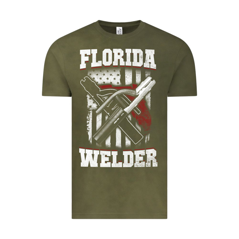 Welding Longsleeves T Shirt Florida Fl American Welder Gifts Vintage Tee by linhVisuals | Teevron