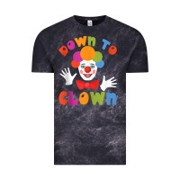 Cloud Black down to clown funny circus tank top Vintage Tee - linhVisuals