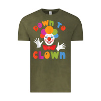Vintage Olive down to clown funny circus tank top Vintage Tee - linhVisuals