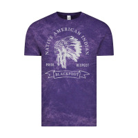 Blackfoot Tribe Native American Indian Pride Respect Darker T Shirt Vintage Tee | Teevron