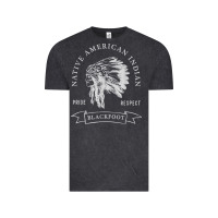 Vintage Black blackfoot tribe native american indian pride respect darker t shirt Vintage Tee - linhVisuals