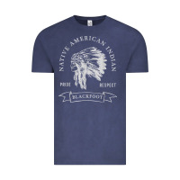 Vintage Denim blackfoot tribe native american indian pride respect darker t shirt Vintage Tee - linhVisuals