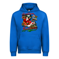 Cobalt louisiana christmas with santa Urban Hoodie - BarkalooDesign