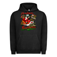 Pigment Black louisiana christmas with santa Urban Hoodie - BarkalooDesign
