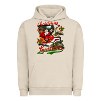 Pigment French Oak louisiana christmas with santa Urban Hoodie - BarkalooDesign