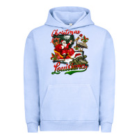 Pigment Grape Ice louisiana christmas with santa Urban Hoodie - BarkalooDesign