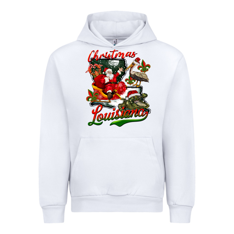 Louisiana Christmas With Santa Urban Hoodie by BarkalooDesign | Teevron