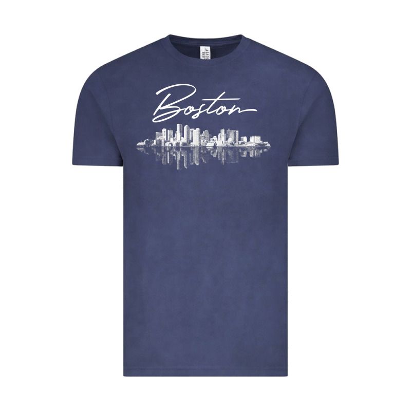 Boston Skyline T Shirt For Women, Men, Girls & Boys Vintage Tee by linhVisuals | Teevron