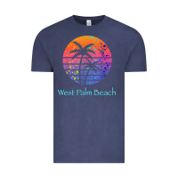 Vintage Denim west palm beach tropical t shirt for family vacations Vintage Tee - linhVisuals