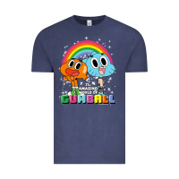 Vintage Denim cn the amazing world of gumball & darwin rainbow portrait pullover hoo Vintage Tee - linhVisuals