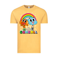Vintage Mustard cn the amazing world of gumball & darwin rainbow portrait pullover hoo Vintage Tee - linhVisuals