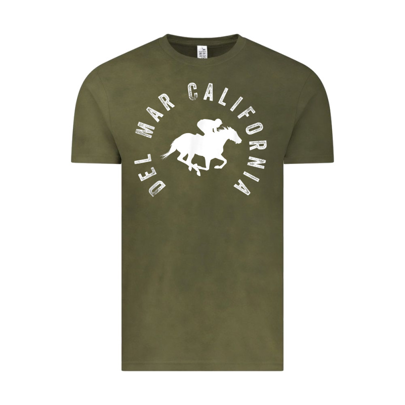 Del Mar California Horse Racing T Shirt Vintage Tee by linhVisuals | Teevron
