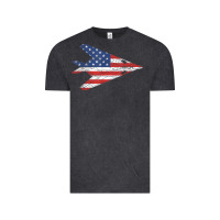 Vintage Black f 117 stealth nighthawk aircraft american flag f117 t shirt Vintage Tee - linhVisuals