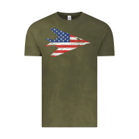 Vintage Olive f 117 stealth nighthawk aircraft american flag f117 t shirt Vintage Tee - linhVisuals