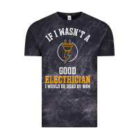 Cloud Black electrician gifts for men & funny electrical design t shirt Vintage Tee - linhVisuals