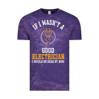 Cloud Purple electrician gifts for men & funny electrical design t shirt Vintage Tee - linhVisuals