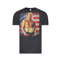 Vintage Black funny boxer trump trump rocky meme t shirt Vintage Tee - linhVisuals