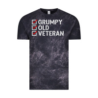Cloud Black grumpy old veteran patriotic american military veteran t shirt Vintage Tee - linhVisuals