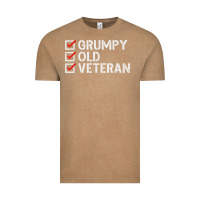 Vintage Coffee grumpy old veteran patriotic american military veteran t shirt Vintage Tee - linhVisuals