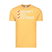 Vintage Mustard grumpy old veteran patriotic american military veteran t shirt Vintage Tee - linhVisuals