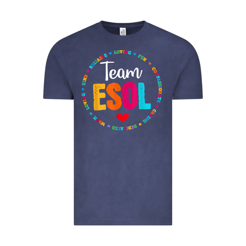 Back To School Teachers Crew Students   Team Esol Teacher T Shirt Vintage Tee by linhVisuals | Teevron