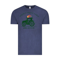 Vintage Denim diddly squat farm green, tractor tee for farmer t shirt Vintage Tee - linhVisuals