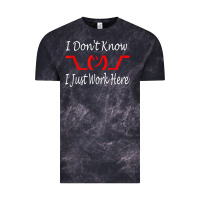 Cloud Black i don't know i just work here     t shirt Vintage Tee - linhVisuals