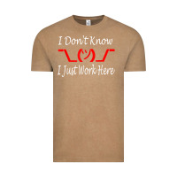 Vintage Coffee i don't know i just work here     t shirt Vintage Tee - linhVisuals