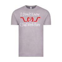 Vintage Zinc i don't know i just work here     t shirt Vintage Tee - linhVisuals