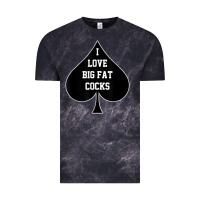 Cloud Black i love big fat cocks queen of spades t shirt Vintage Tee - linhVisuals