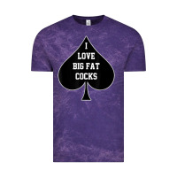 Cloud Purple i love big fat cocks queen of spades t shirt Vintage Tee - linhVisuals