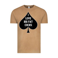I Love Big Fat Cocks Queen Of Spades T Shirt Vintage Tee | Teevron