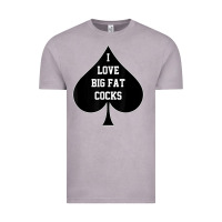 Vintage Zinc i love big fat cocks queen of spades t shirt Vintage Tee - linhVisuals