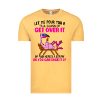 Vintage Mustard let me pour you a tall glass of get over it flamingo t shirt Vintage Tee - linhVisuals