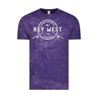 Cloud Purple key west fl vintage crossed fishing rods t shirt Vintage Tee - linhVisuals