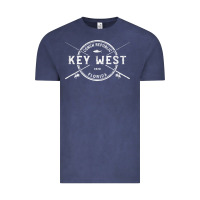 Vintage Denim key west fl vintage crossed fishing rods t shirt Vintage Tee - linhVisuals