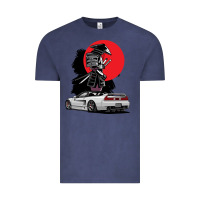 Vintage Denim jdm nsx car tuning japan samurai drift import pullover hoodie Vintage Tee - linhVisuals