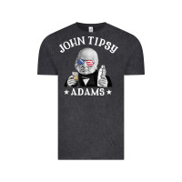 Vintage Black john tipsy adams president john quincy adams 4th of july t shirt Vintage Tee - linhVisuals