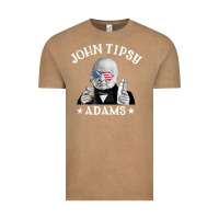 Vintage Coffee john tipsy adams president john quincy adams 4th of july t shirt Vintage Tee - linhVisuals