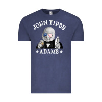 Vintage Denim john tipsy adams president john quincy adams 4th of july t shirt Vintage Tee - linhVisuals