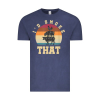 Vintage Denim id smoke that funny smoked pork meat lover bbq gift barbecue t shirt Vintage Tee - linhVisuals