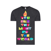 Vintage Black light of the world godspell inspired musical theater t shirt Vintage Tee - linhVisuals