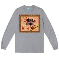 Heather Grey true junkie crime Long Sleeve Tee - TumblerDesignByShophia