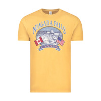 Vintage Mustard americana niagara falls scene canada america flags sweatshirt Vintage Tee - linhVisuals